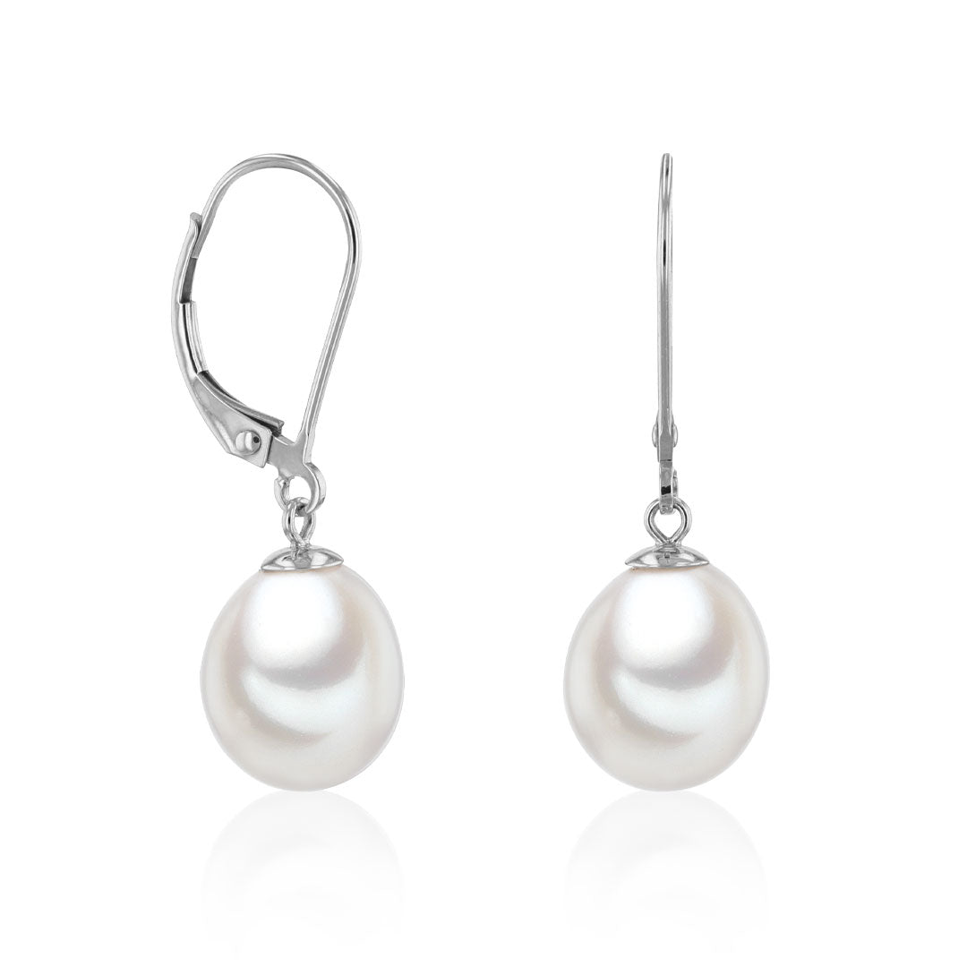 Süßwasser Ohrringe "Drop Loop" - Calissi