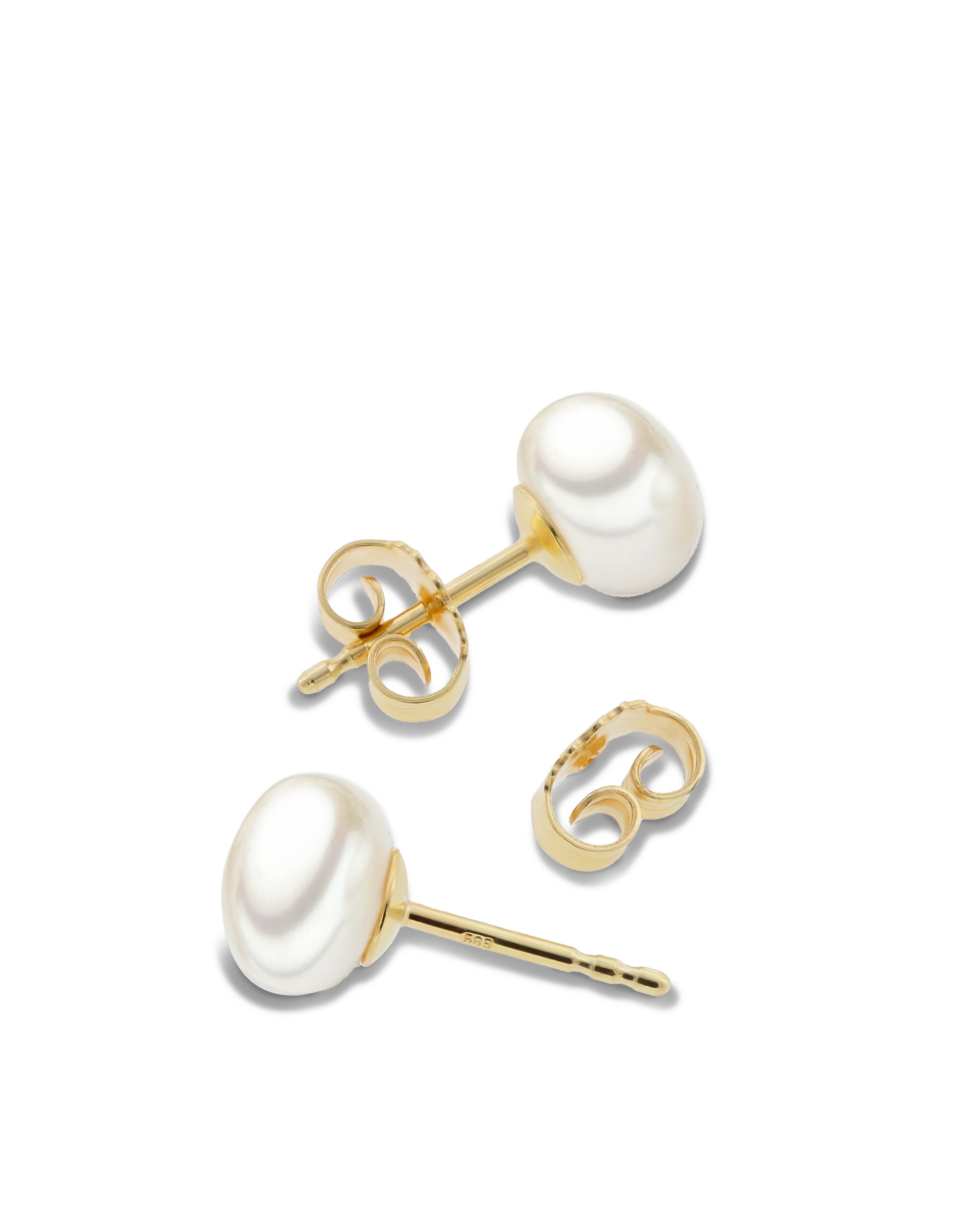 Süßwasser Ohrstecker "Pure" - Calissi