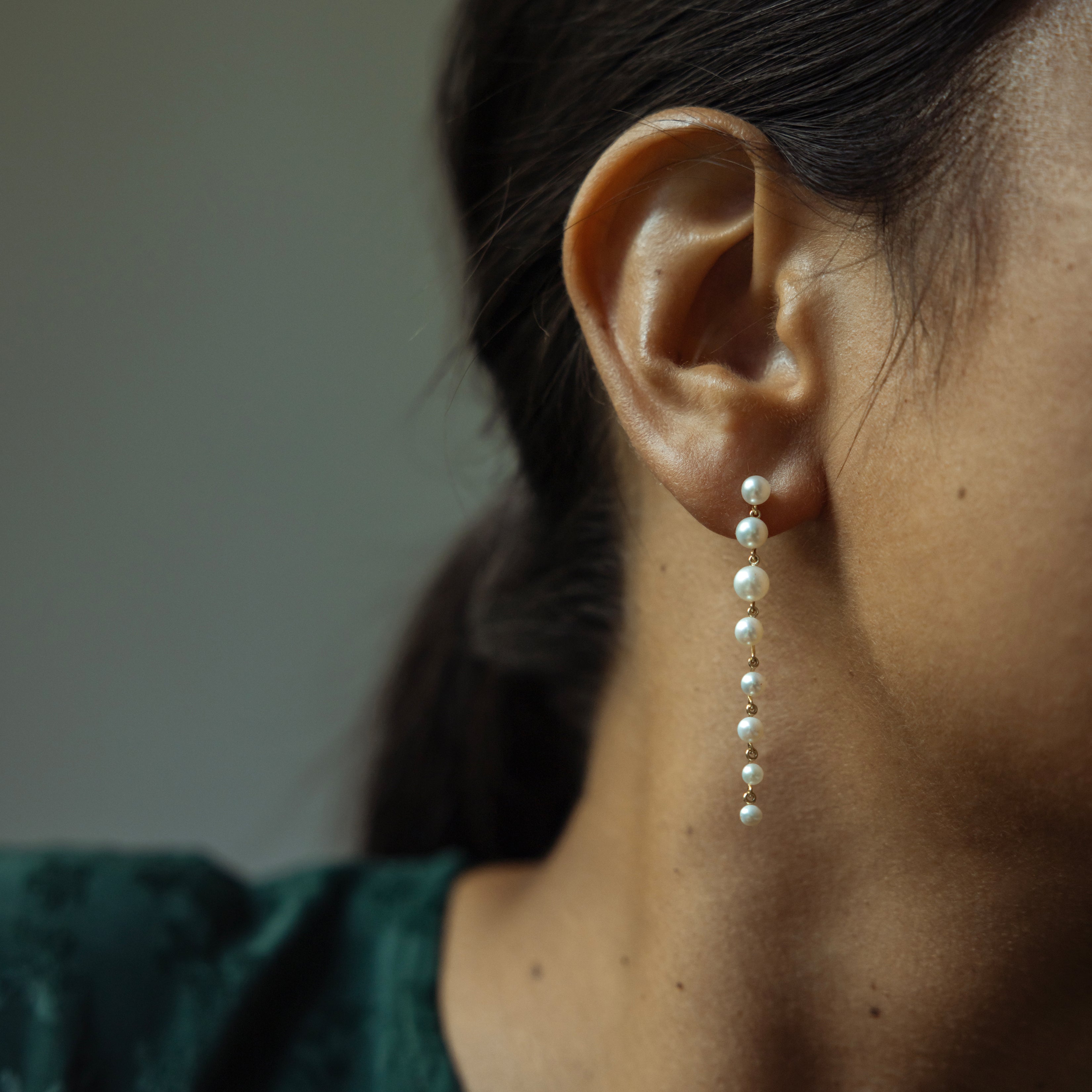 Süßwasser Ohrringe "Tiny Gradient" - Calissi